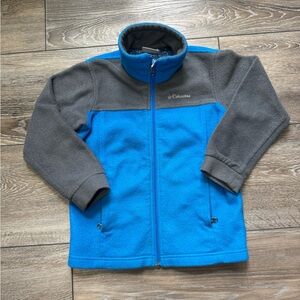 Columbia Fleece Blue and Gray Jacket